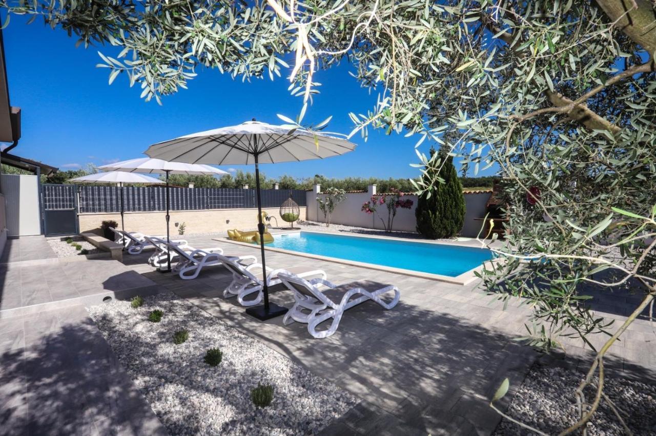 Apartment Nina With Private Pool Nova Vas  ภายนอก รูปภาพ