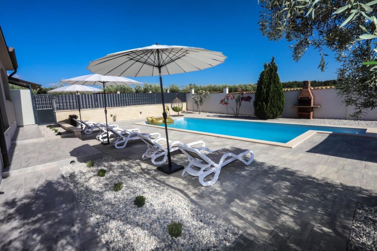 Apartment Nina With Private Pool Nova Vas  ภายนอก รูปภาพ